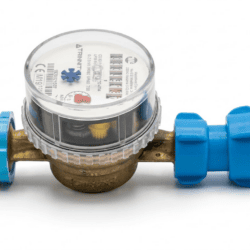 Wasseruhr mit Anschlüssen für das Gel Bett